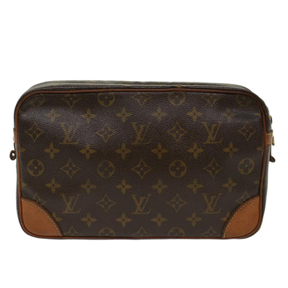 LOUIS VUITTON Monogram Compiegne 28 Clutch Bag M51845 LV Auth bs7250