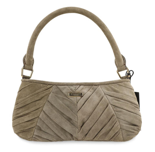 Burberry Prorsum The Sling Mushroom Gray Suede Shoulder Bag