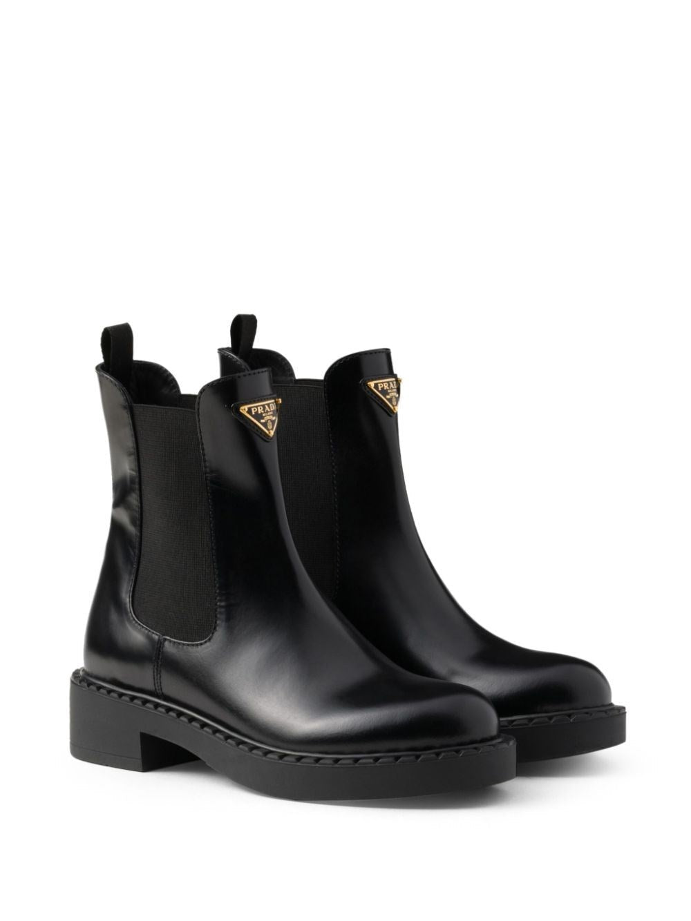 Prada Women Leather Ankle Boots