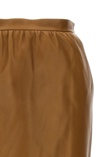 Saint Laurent Women Leather Skirt