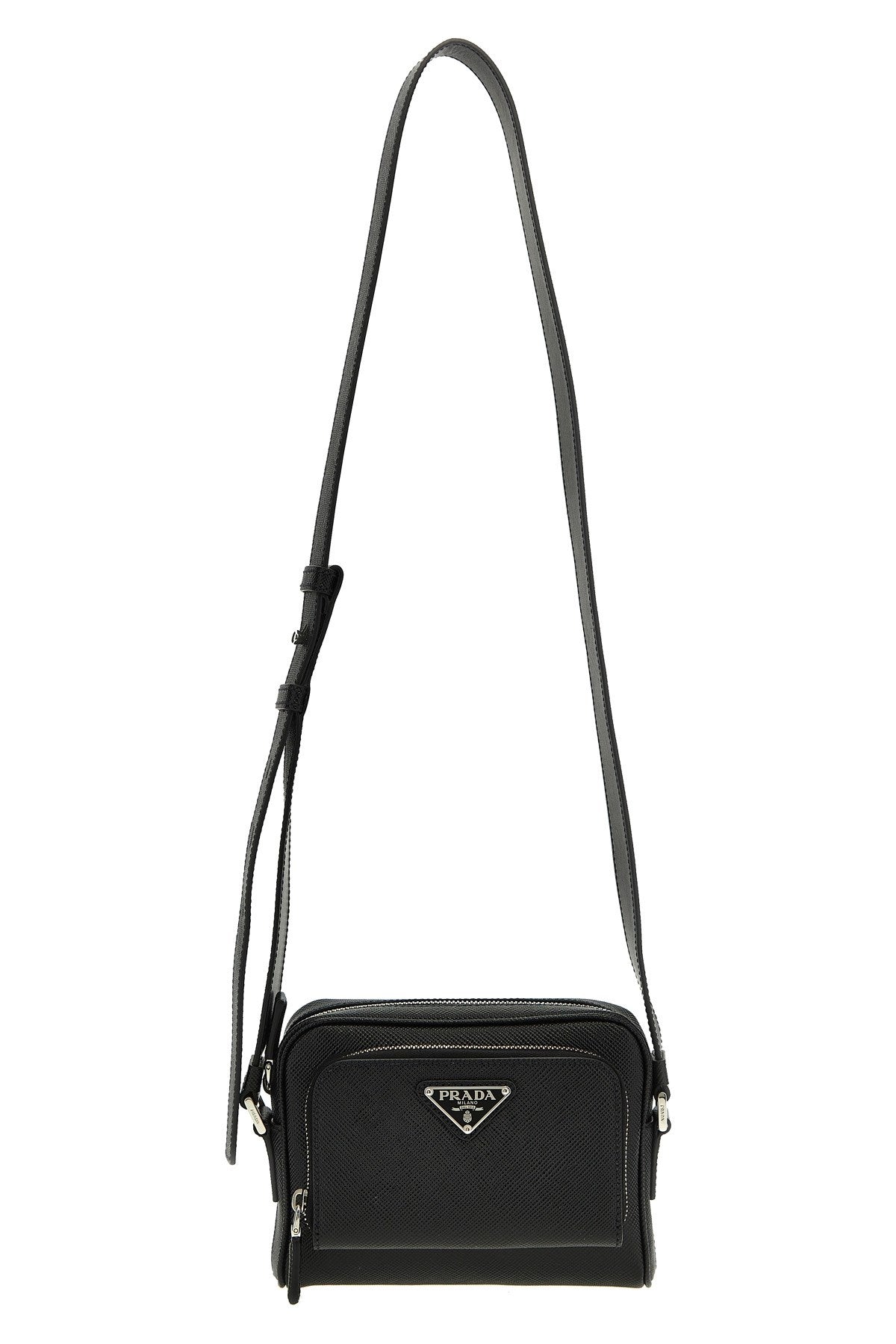 Prada Men Re-Nylon Leather Shoulder Strap