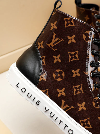 The Bags Vibe - Louis Vuitton Stellar Trainer Boot Brown Sneaker