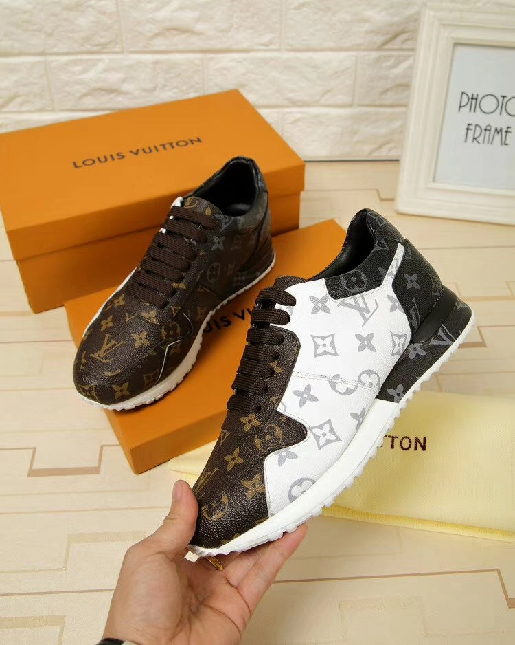 The Bags Vibe - Louis Vuitton Run Away Brown White Sneaker