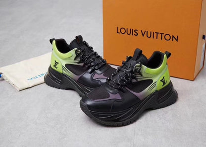 The Bags Vibe - Louis Vuitton Run Away Green Black Sneaker