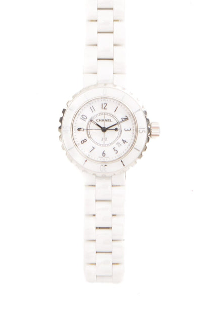 Chanel White J12 Watch