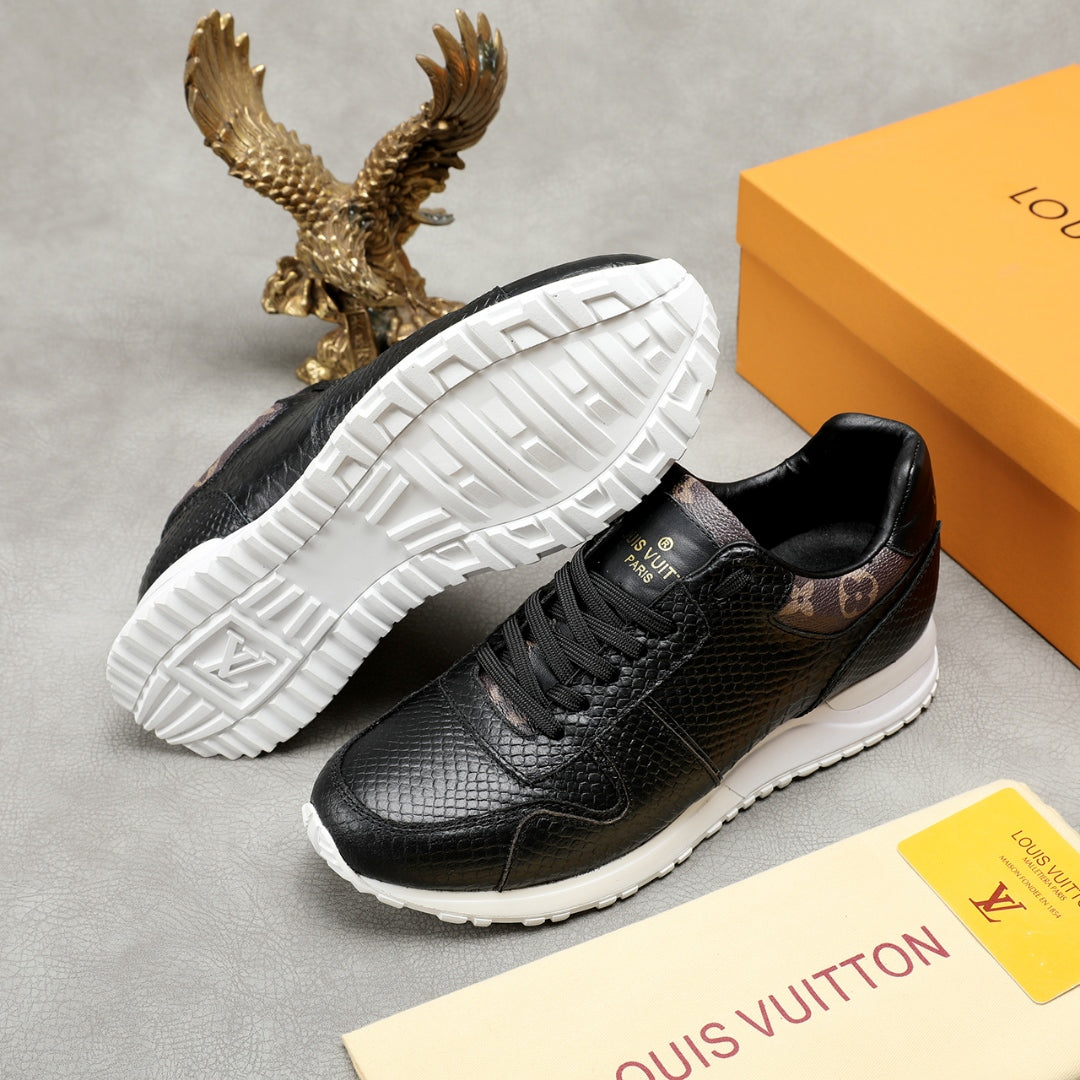 The Bags Vibe - Louis Vuitton Run Away Low Top Black Brown Sneaker