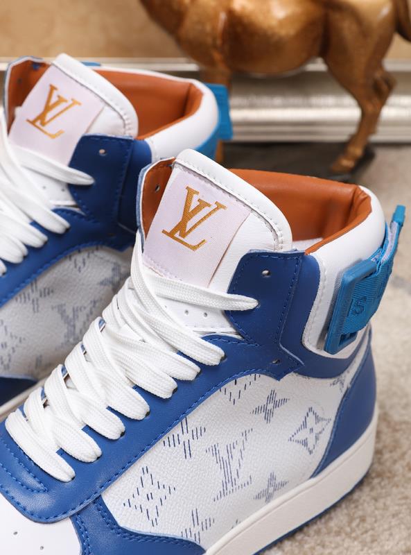 The Bags Vibe - Louis Vuitton Rivoli High Blue Sneaker