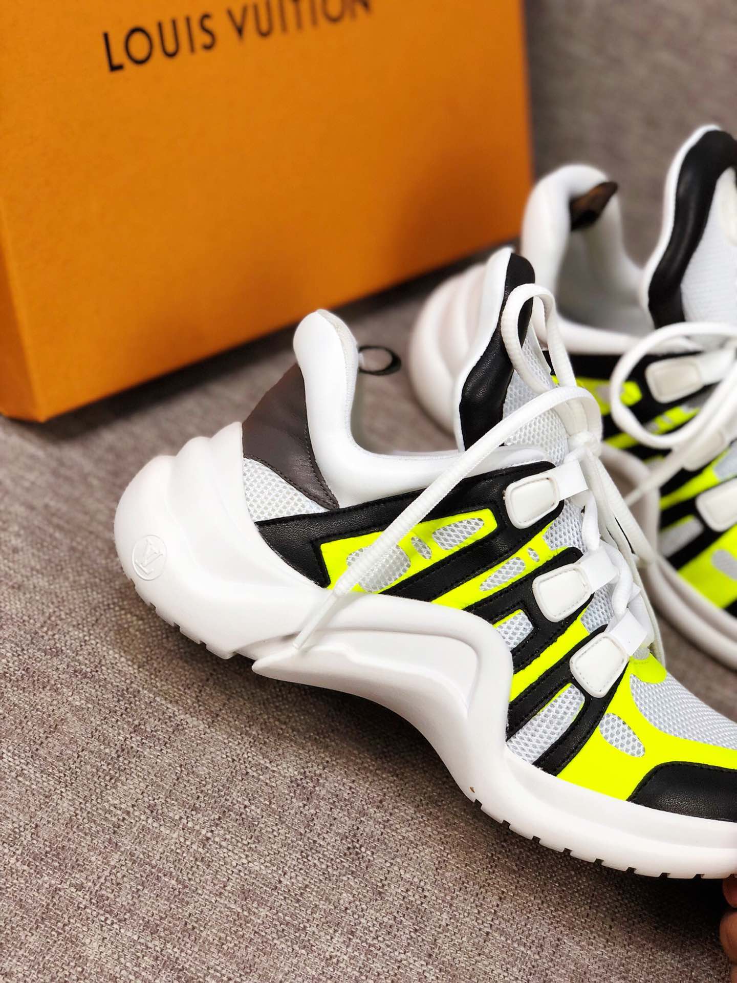 The Bags Vibe - Louis Vuitton Archlight Black White Yellow Sneaker