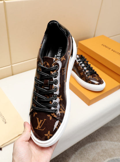 The Bags Vibe - Louis Vuitton Low LWnogram Brown Breathable Sneaker