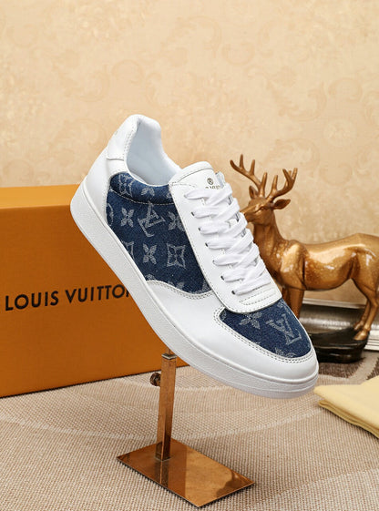 The Bags Vibe - Louis Vuitton LWnogram Denim Blue Sneaker