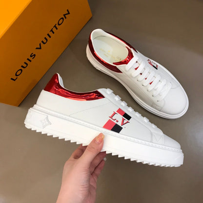 The Bags Vibe - Louis Vuitton Time Out Red White Sneaker