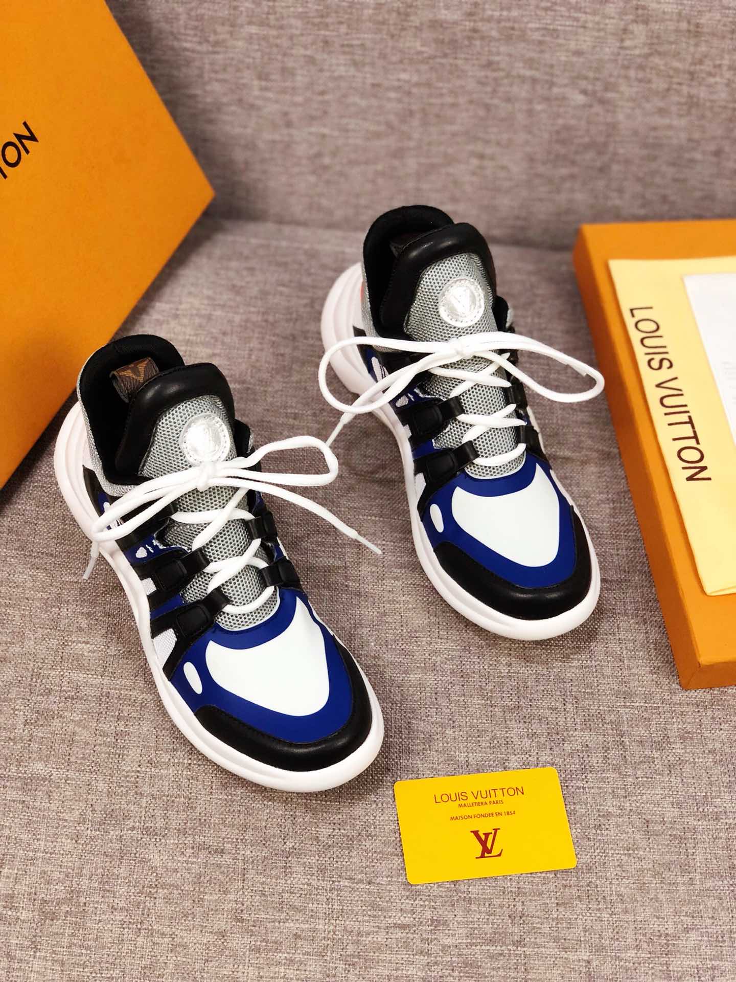 The Bags Vibe - Louis Vuitton Archlight Blue White Black Sneaker