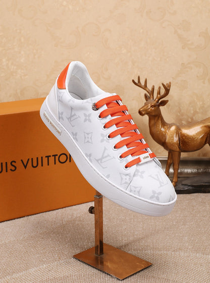 The Bags Vibe - Louis Vuitton Time Out Orange And White Sneaker