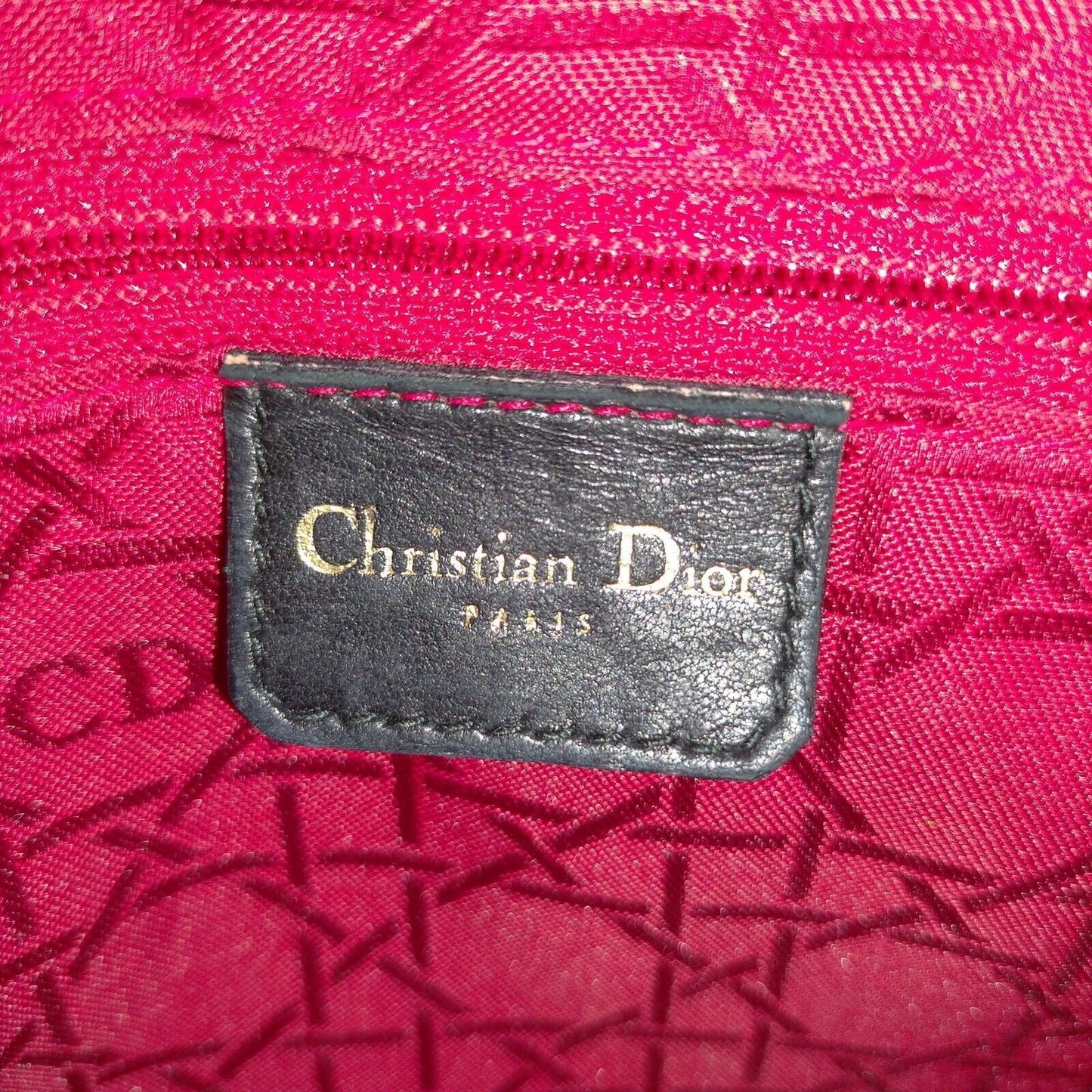 Christian Dior Black Enamel Hand Bag