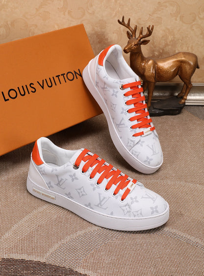 The Bags Vibe - Louis Vuitton Time Out Orange And White Sneaker