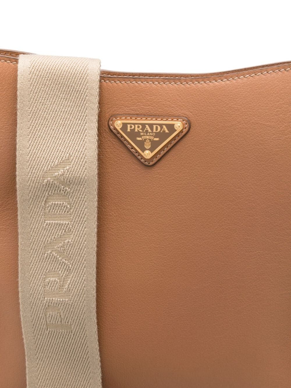 Prada Women Grained Leather Crossbody Bag