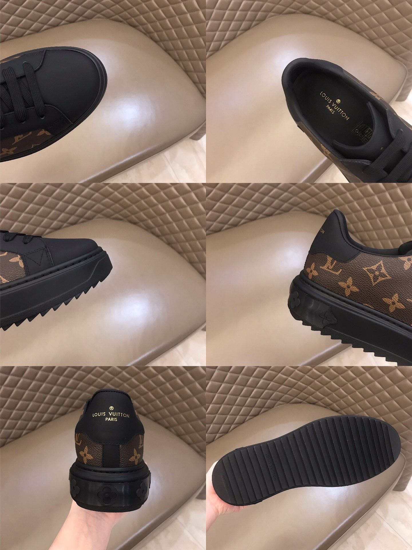 The Bags Vibe - Louis Vuitton Time Out Brown Black Sneaker