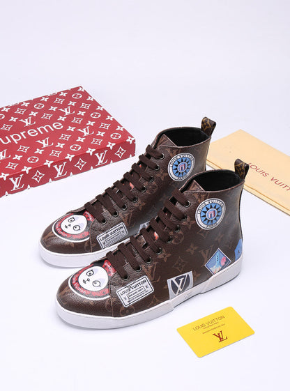 The Bags Vibe - Louis Vuitton Stellar Trainer Boot Brown Sneaker