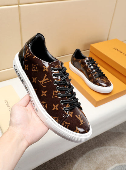 The Bags Vibe - Louis Vuitton Low LWnogram Brown Breathable Sneaker