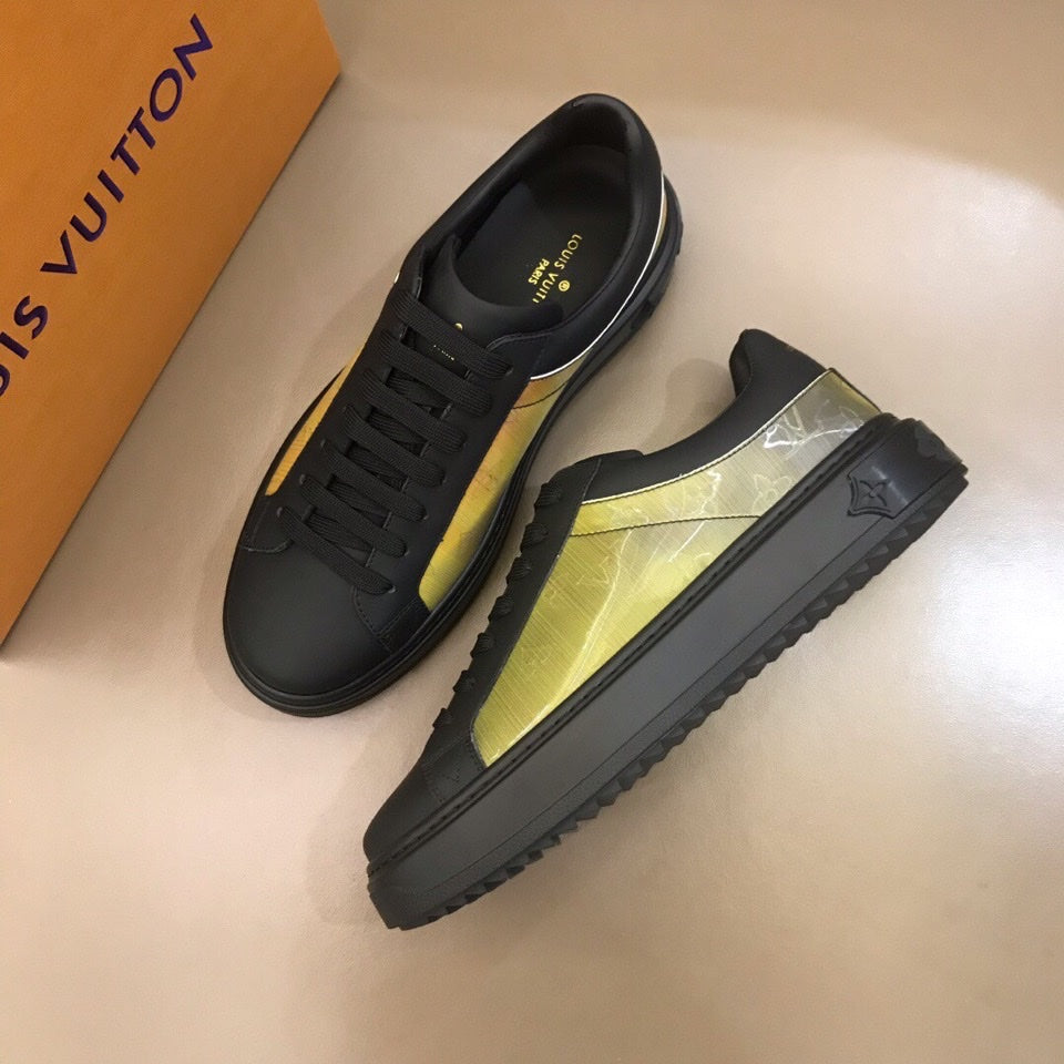 The Bags Vibe - Louis Vuitton Time Out Black Yellow Sneaker