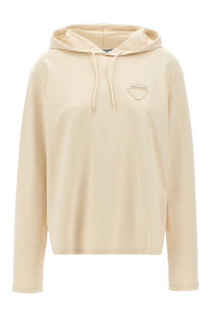 Prada Women Logo Hoodie