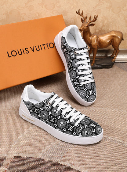 The Bags Vibe - Louis Vuitton Time Out Black And White Sneaker