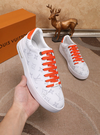 The Bags Vibe - Louis Vuitton Time Out Orange And White Sneaker