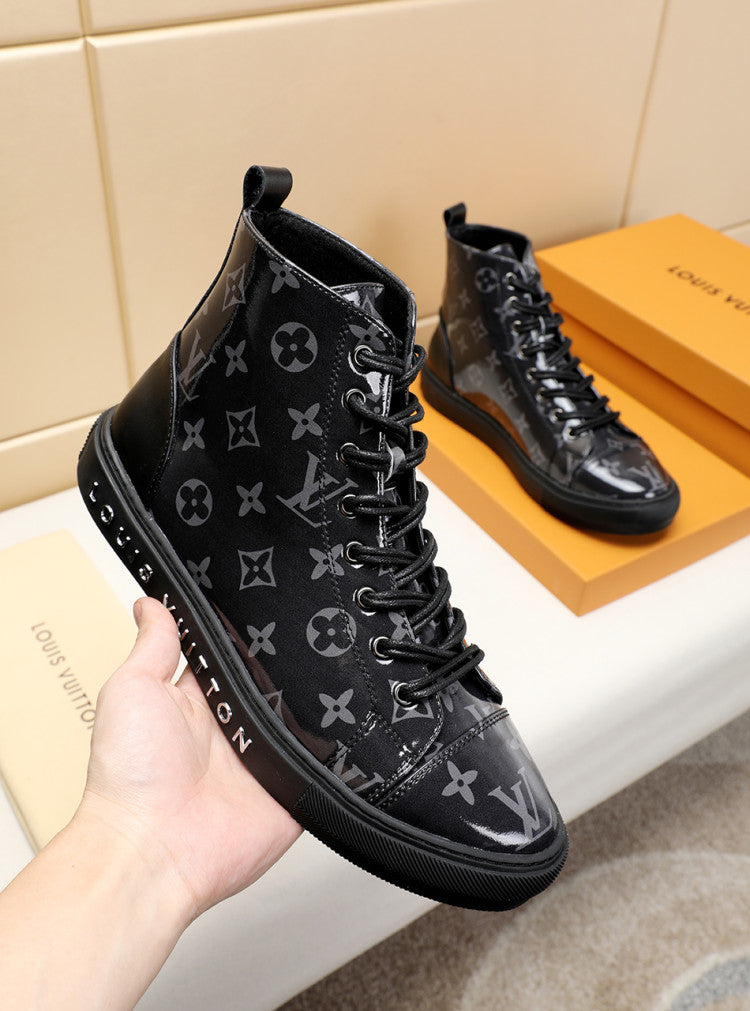 The Bags Vibe - Louis Vuitton Stellar Trainer Boot Black Sneaker