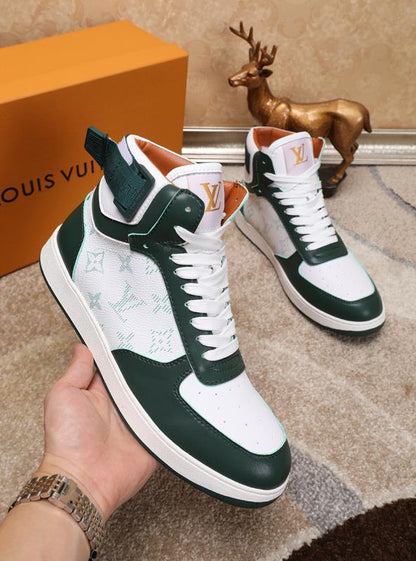 The Bags Vibe - Louis Vuitton Rivoli High Green Sneaker