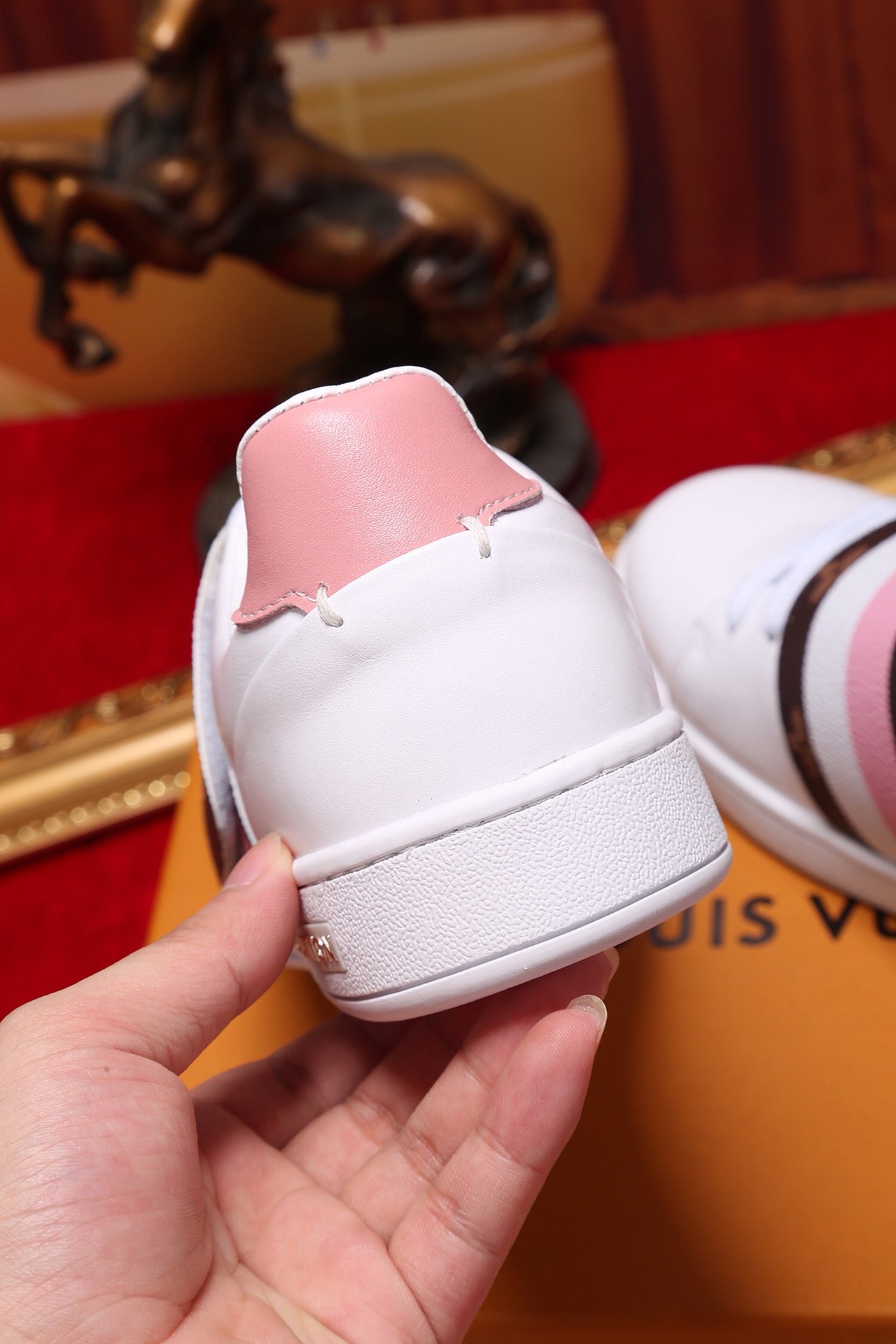 The Bags Vibe - Louis Vuitton Font Row Pink Sneaker