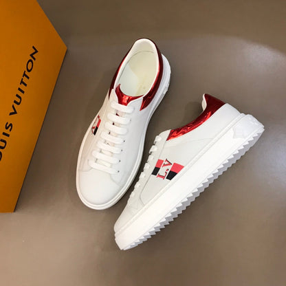 The Bags Vibe - Louis Vuitton Time Out Red White Sneaker