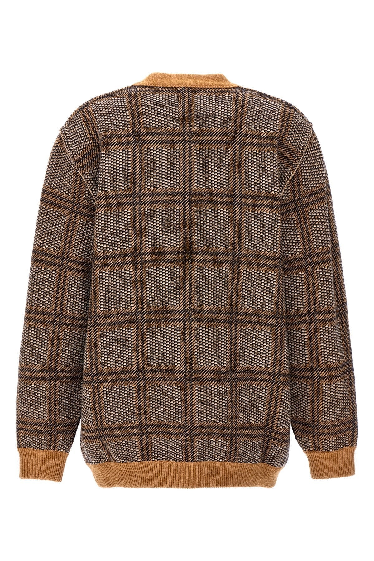 Gucci Women Check And 'Gg' Reversible Cardigan