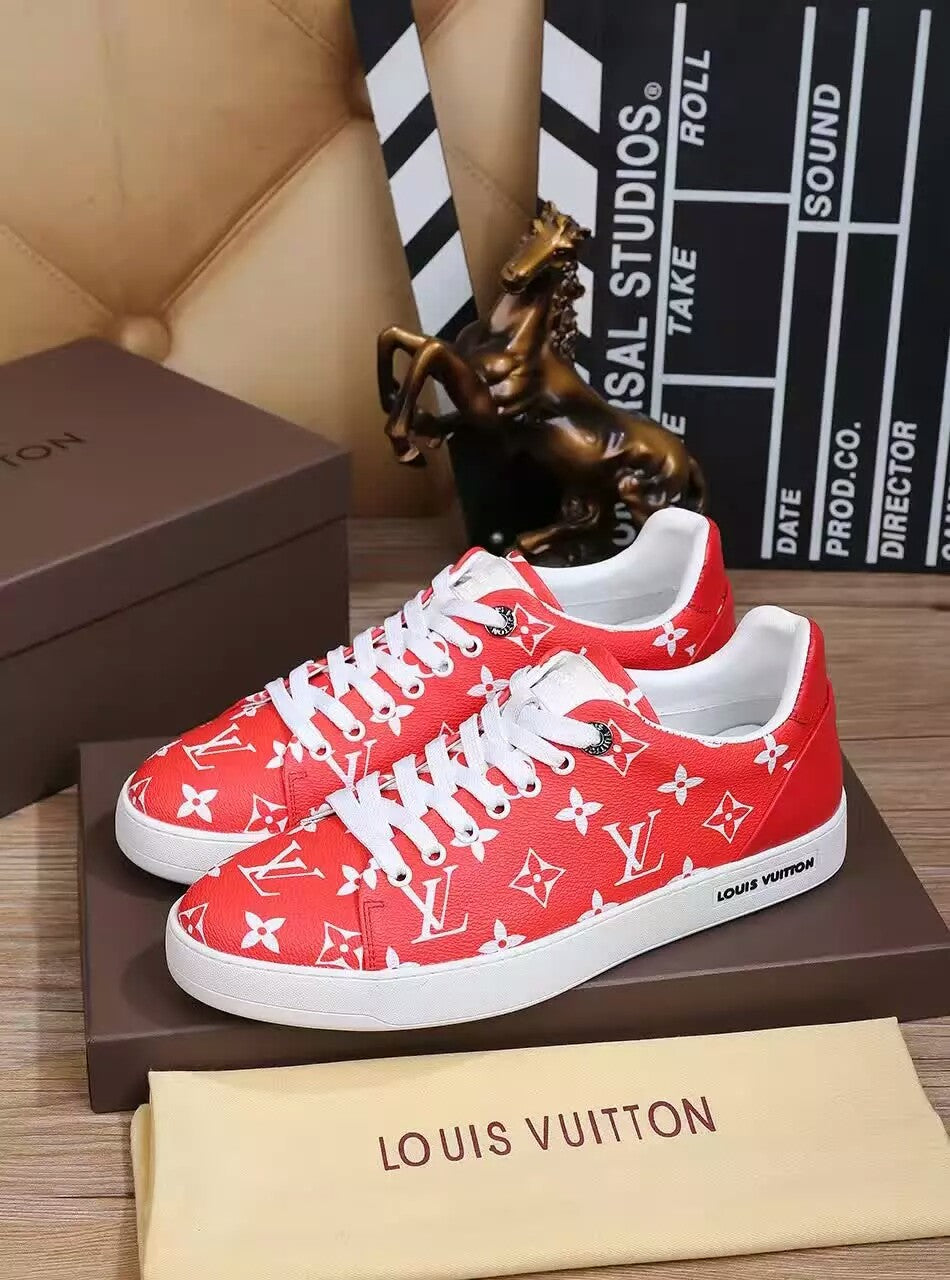 The Bags Vibe - Louis Vuitton Custom SP Red Sneaker