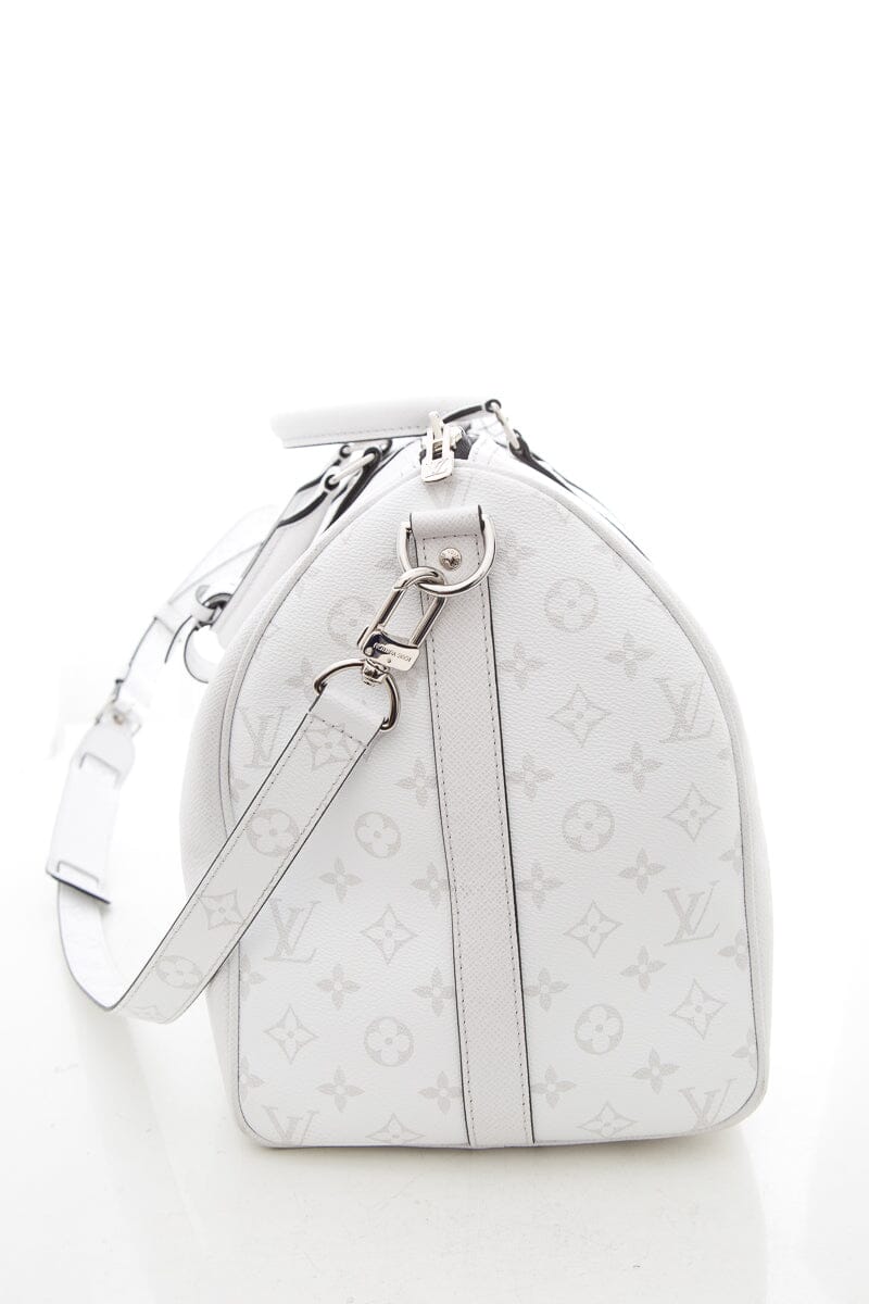 Louis Vuitton White Travel Duffle