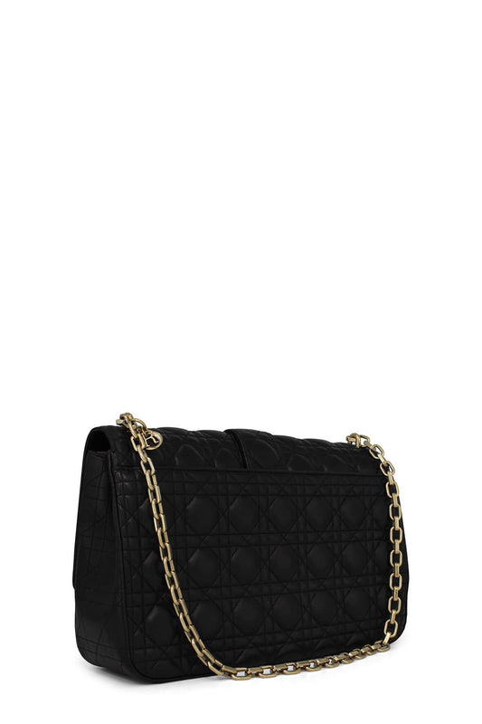 Miss Dior Large Promenade Flap Bag Black