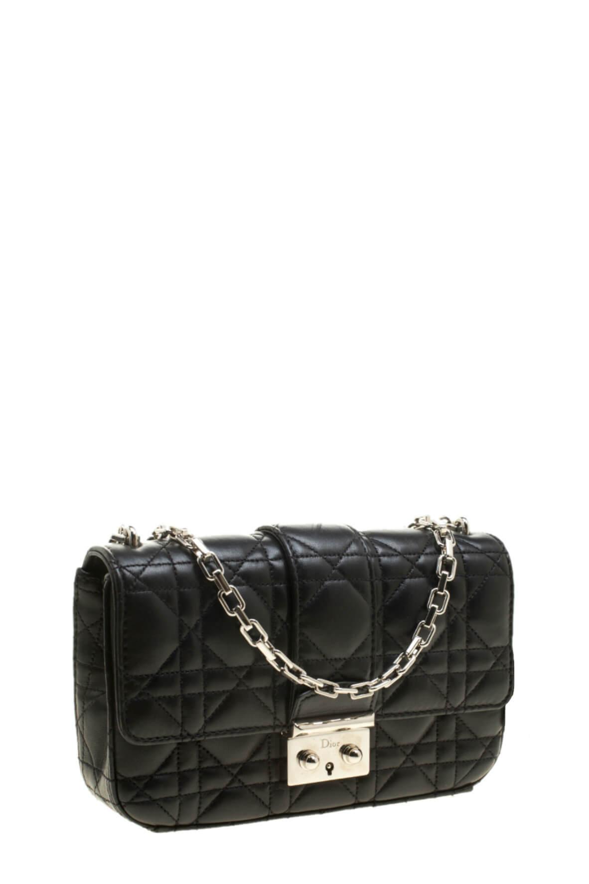 Miss Dior Promenade Flap Bag Black