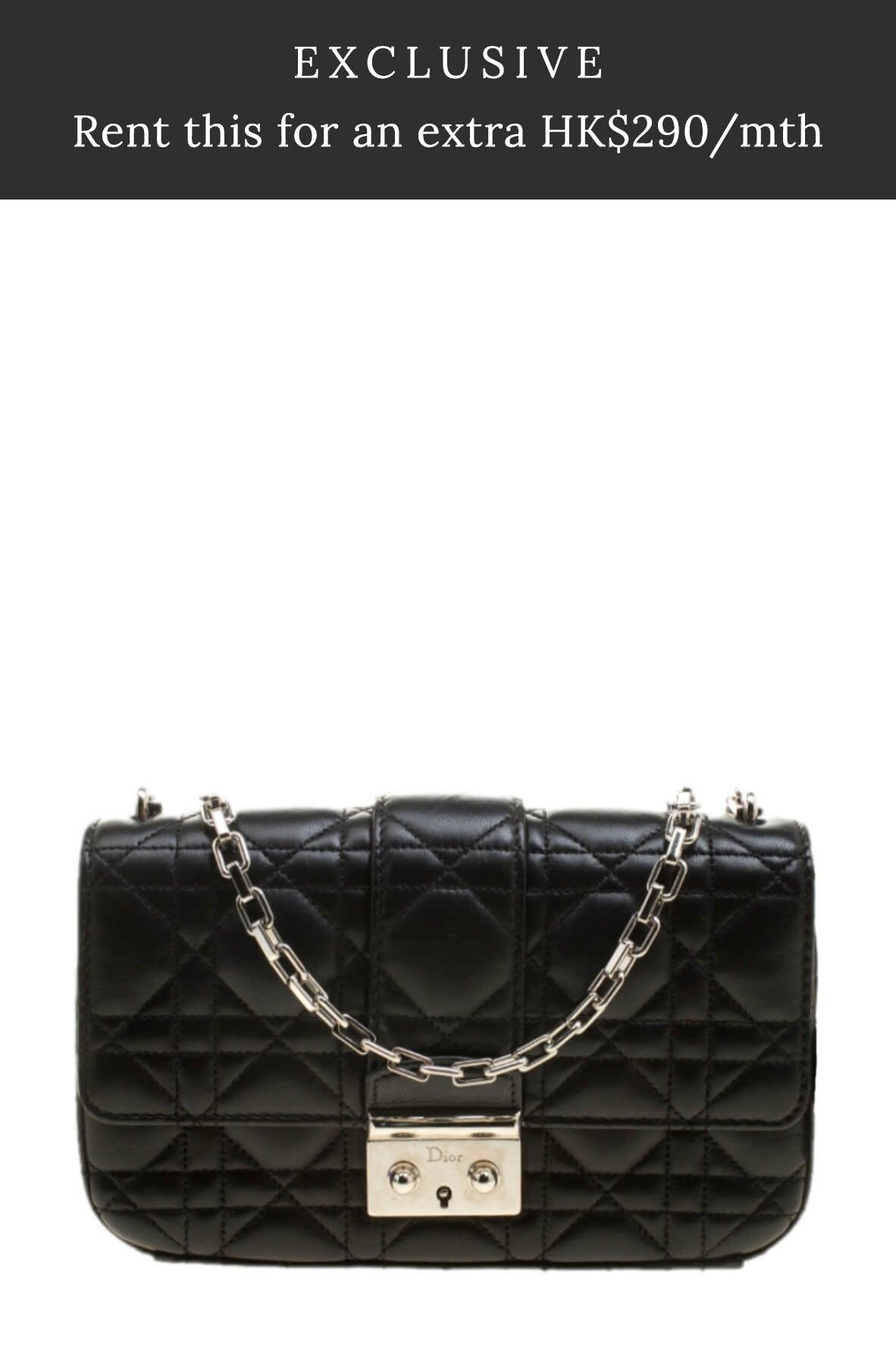 Miss Dior Promenade Flap Bag Black