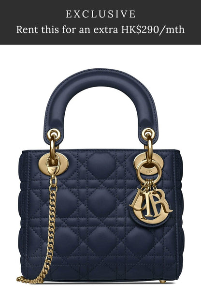 Small Lady Dior Navy