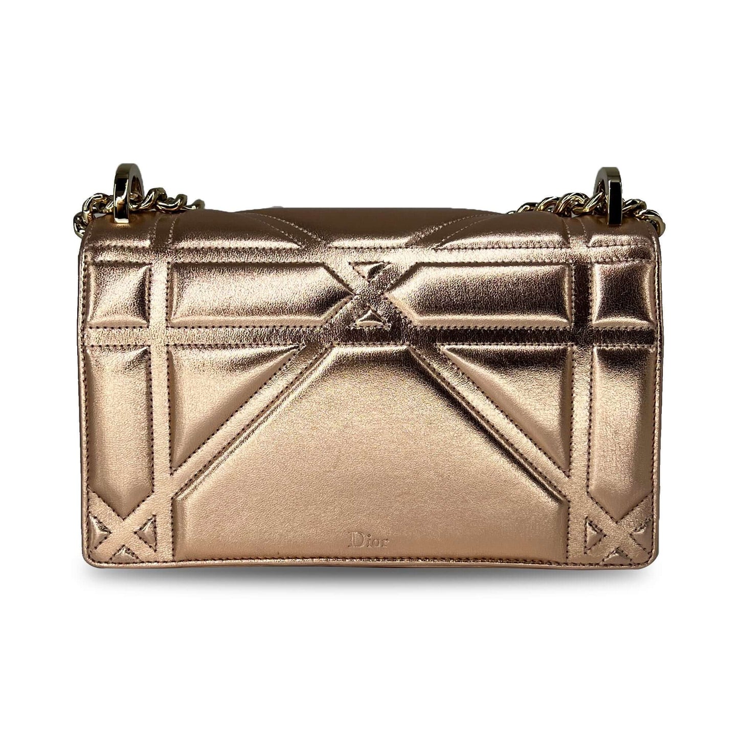 Christian Dior Diorama rose gold chain bag