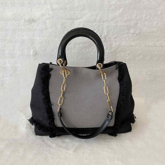 Christian Dior Cruise Collection D-Light Canvas Chain Tote