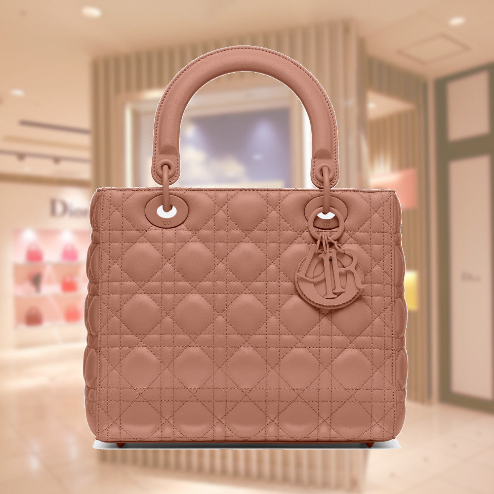 MEDIUM ULTRAMATTE LADY DIOR BAG