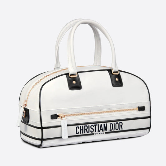 MEDIUM DIOR VIBE ZIP BOWLING BAG