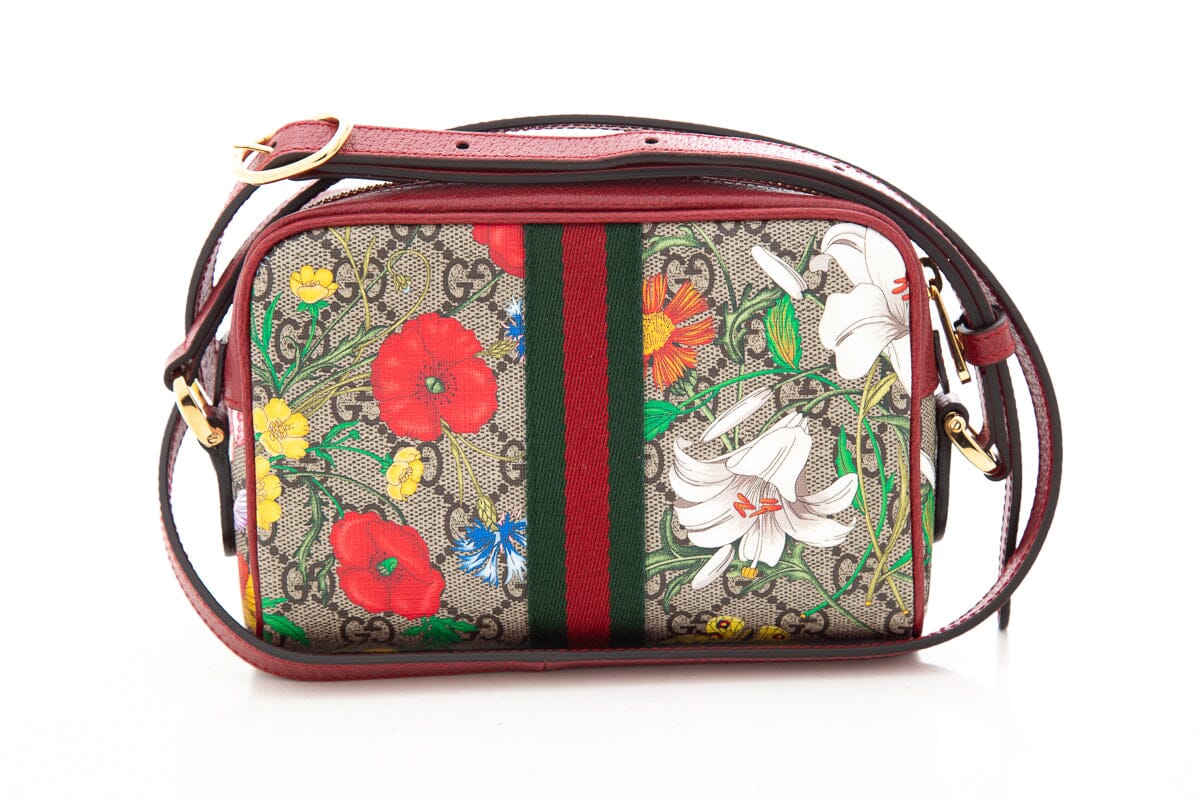 Gucci Floral GG Monogram Ophidia Cross-Body