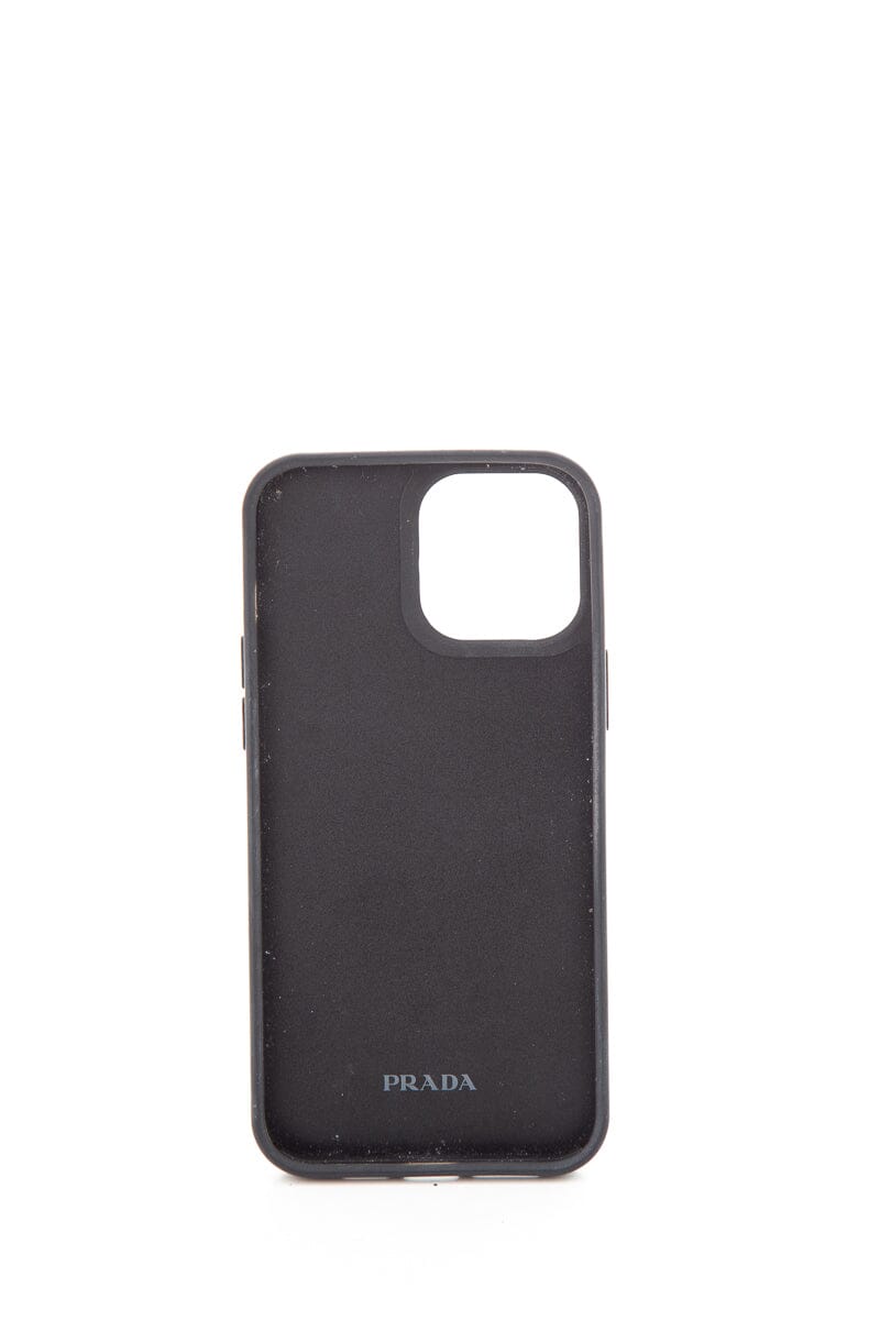 Prada Black & Silver i-Phone 12 Pro Max Case