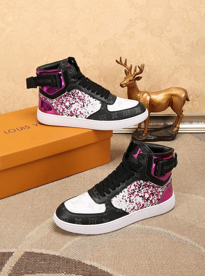 The Bags Vibe - Louis Vuitton Rivoli High Pink Sneaker