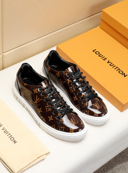 The Bags Vibe - Louis Vuitton Low LWnogram Brown Breathable Sneaker