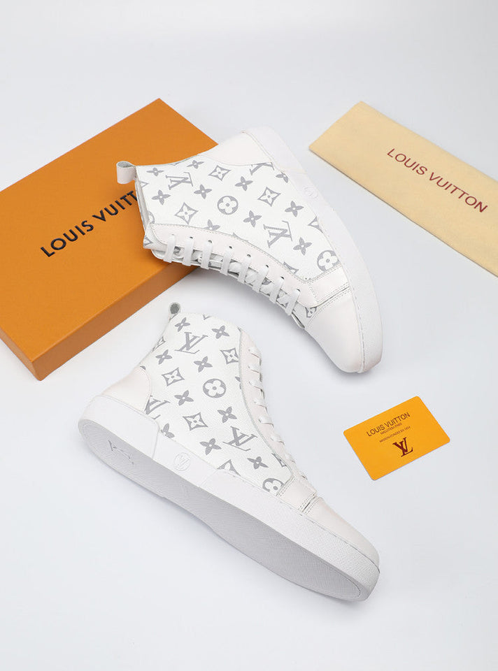 The Bags Vibe - Louis Vuitton High LWnogram White Boot Sneaker