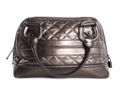 Metallic Burberry Quilted Leather Westbury Tote