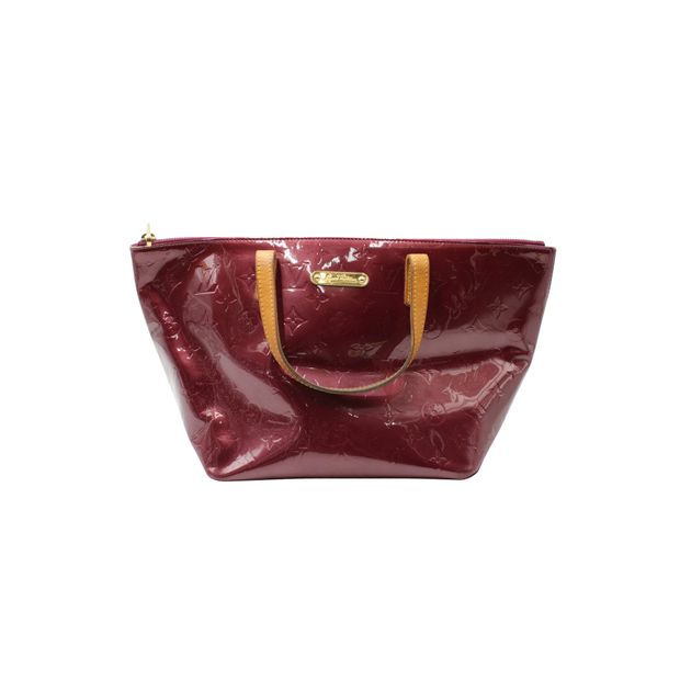 LOUIS VUITTON Burgundy Monogram Vernis Bellevue Pm Bag