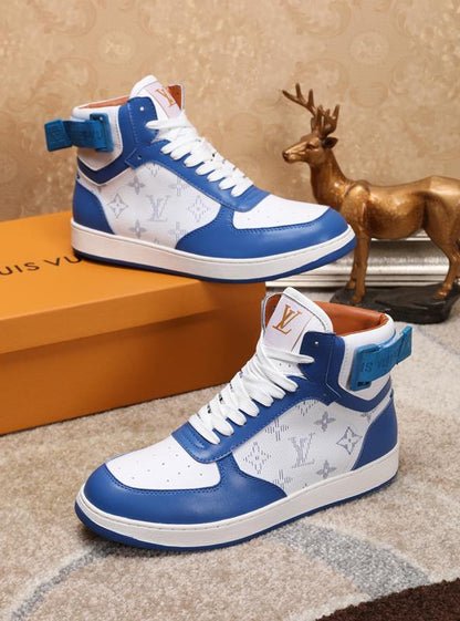 The Bags Vibe - Louis Vuitton Rivoli High Blue Sneaker